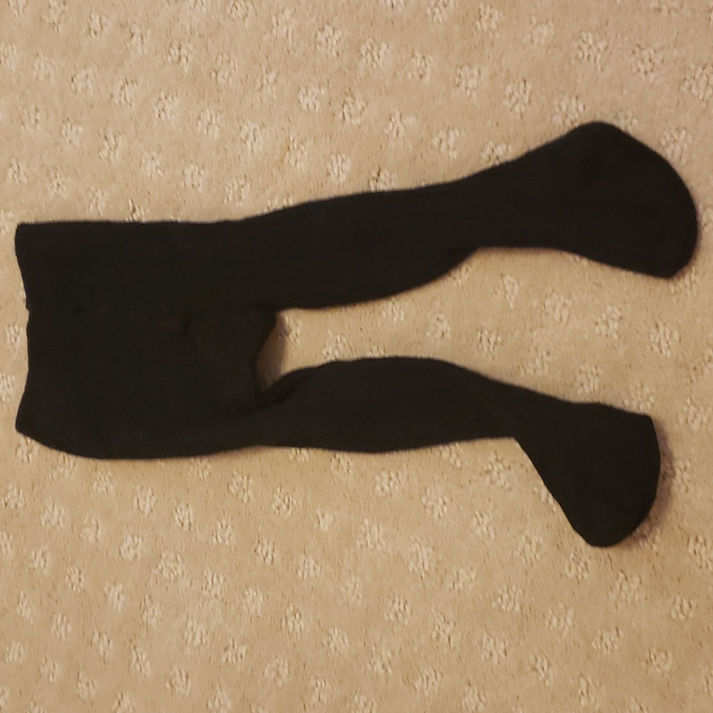 Baby black knit tights